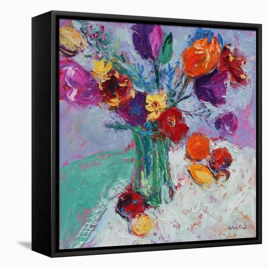 Tulips And Fruit-Sylvia Paul-Framed Premier Image Canvas