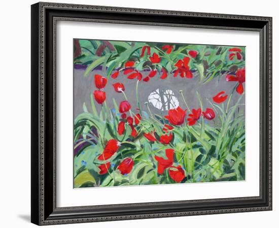 Tulips and reflection,2017-Andrew Macara-Framed Giclee Print