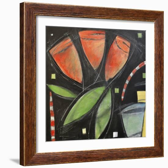 Tulips and Water Glass-Tim Nyberg-Framed Giclee Print