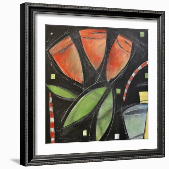 Tulips and Water Glass-Tim Nyberg-Framed Giclee Print