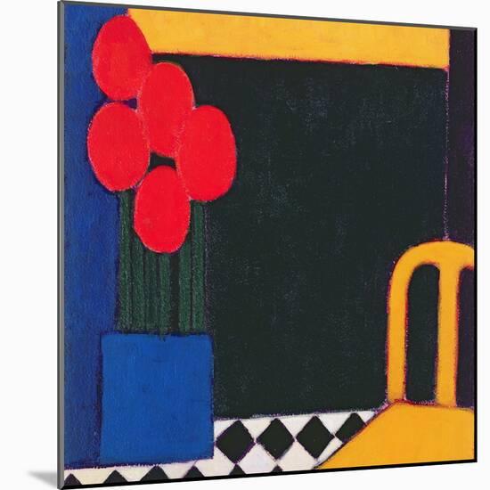 Tulips and Yellow Chair, 2002-Eithne Donne-Mounted Giclee Print