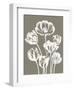 Tulips (Burlap & Ivory)-Botanical Series-Framed Art Print