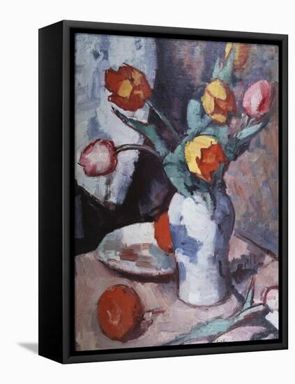 Tulips, c.1928-Samuel John Peploe-Framed Premier Image Canvas