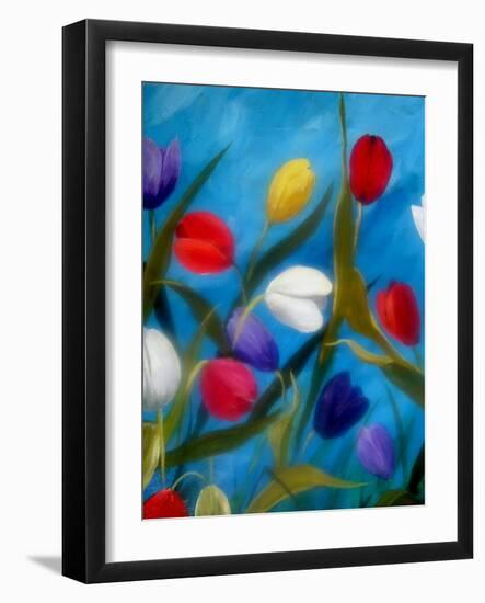 Tulips Galore III-Ruth Palmer 2-Framed Art Print