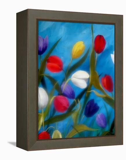 Tulips Galore III-Ruth Palmer 2-Framed Stretched Canvas