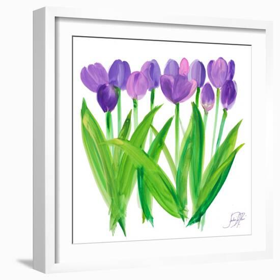 Tulips II-Julie DeRice-Framed Art Print