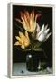 Tulips in a Glass Vase-Ambrosius Bosschaert the Elder-Framed Premier Image Canvas