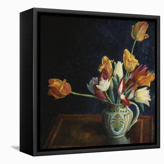 Tulips in a Staffordshire Jug-Dora Carrington-Framed Premier Image Canvas