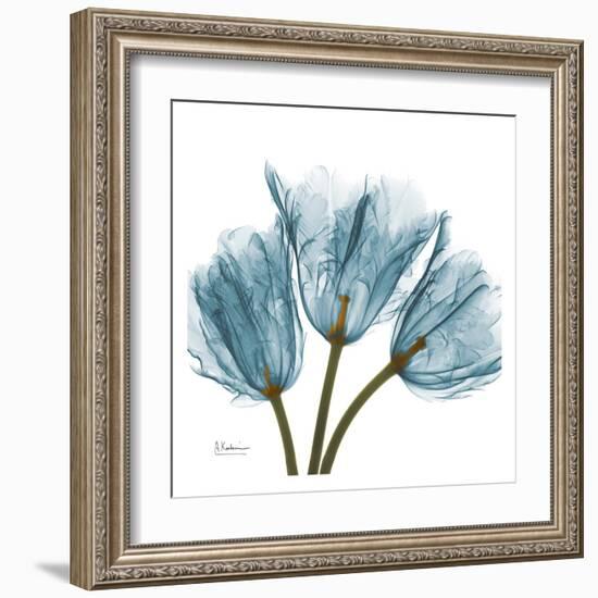 Tulips in Blue-Albert Koetsier-Framed Art Print