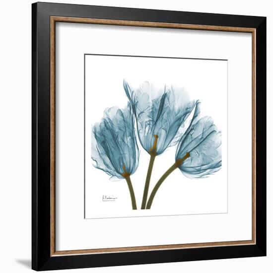 Tulips in Blue-Albert Koetsier-Framed Art Print