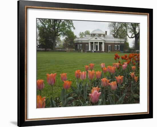 Tulips in Garden of Monticello, Virginia, USA-Merrill Images-Framed Photographic Print