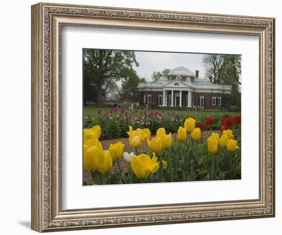 Tulips in Garden of Monticello, Virginia, USA-Merrill Images-Framed Photographic Print