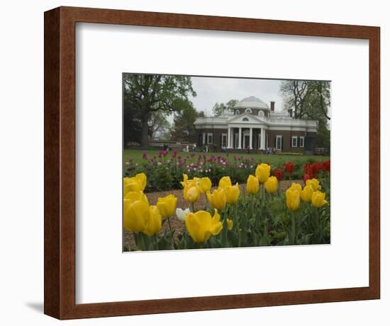 Tulips in Garden of Monticello, Virginia, USA-Merrill Images-Framed Photographic Print