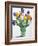 Tulips in Glass Vase-Christopher Ryland-Framed Giclee Print