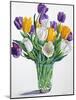 Tulips in Glass Vase-Christopher Ryland-Mounted Giclee Print
