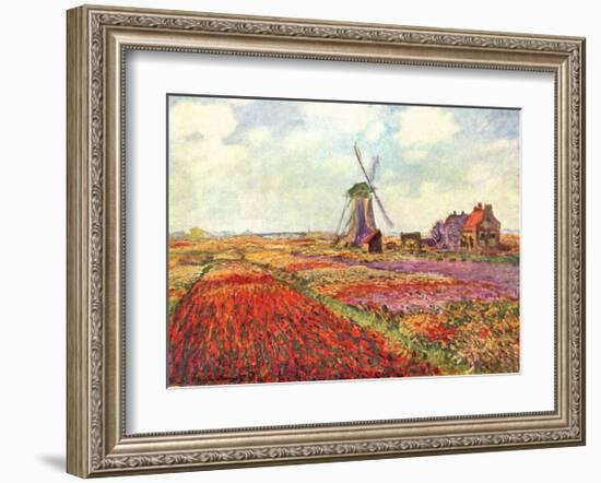 Tulips in Holland-Claude Monet-Framed Art Print