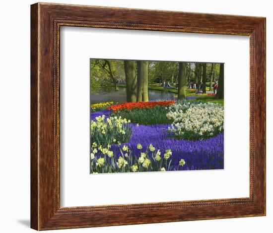 Tulips in Keukenhof Gardens, Amsterdam, Netherlands-Keren Su-Framed Photographic Print