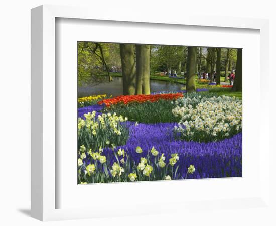 Tulips in Keukenhof Gardens, Amsterdam, Netherlands-Keren Su-Framed Photographic Print