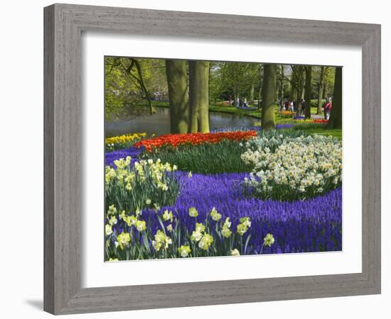 Tulips in Keukenhof Gardens, Amsterdam, Netherlands-Keren Su-Framed Photographic Print