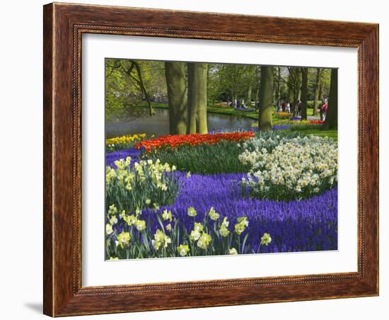 Tulips in Keukenhof Gardens, Amsterdam, Netherlands-Keren Su-Framed Photographic Print