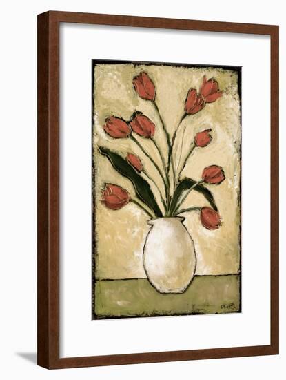 Tulips in Red-Bagnato Judi-Framed Art Print