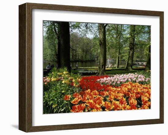 Tulips, Keukenhof Gardens, Lisse, Holland-I Vanderharst-Framed Photographic Print
