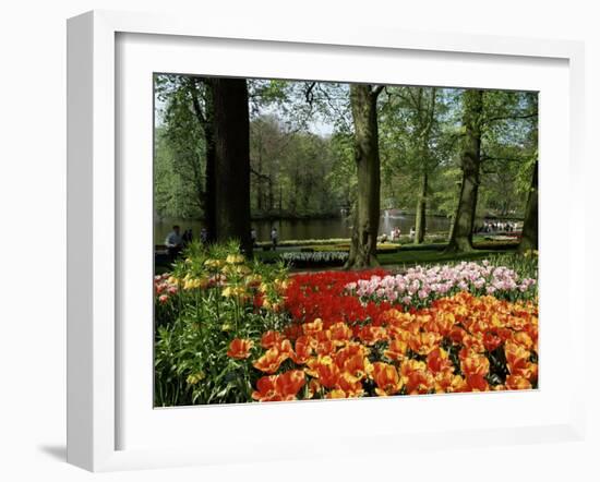 Tulips, Keukenhof Gardens, Lisse, Holland-I Vanderharst-Framed Photographic Print