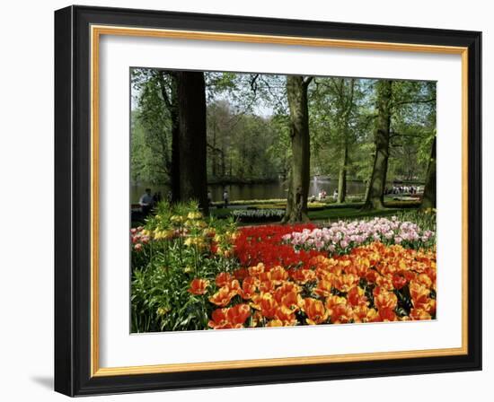 Tulips, Keukenhof Gardens, Lisse, Holland-I Vanderharst-Framed Photographic Print