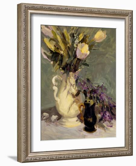Tulips & Lavender-Allayn Stevens-Framed Art Print