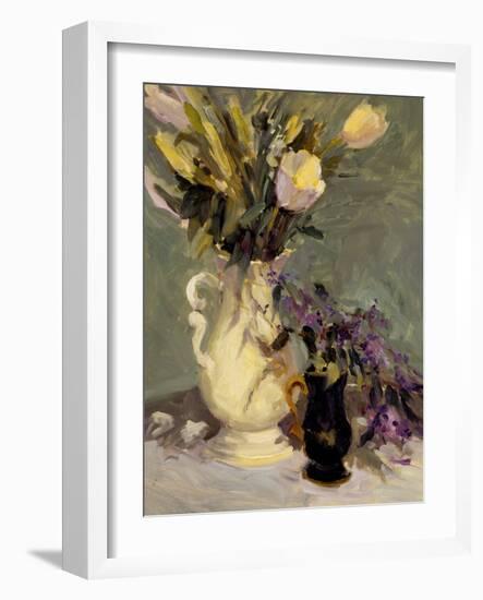 Tulips & Lavender-Allayn Stevens-Framed Art Print