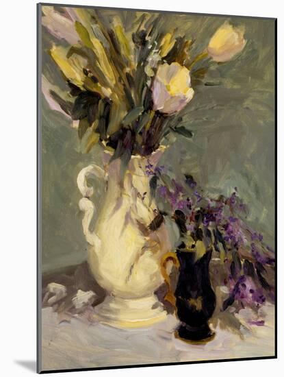 Tulips & Lavender-Allayn Stevens-Mounted Art Print