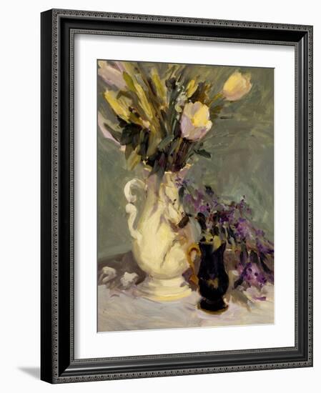 Tulips & Lavender-Allayn Stevens-Framed Art Print