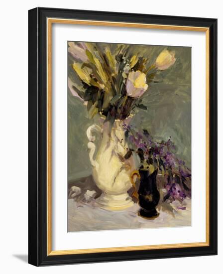 Tulips & Lavender-Allayn Stevens-Framed Art Print