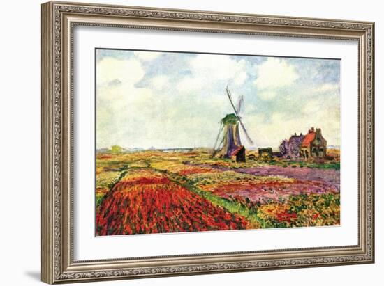 Tulips of Holland-Claude Monet-Framed Art Print