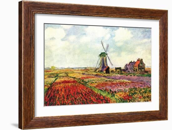 Tulips of Holland-Claude Monet-Framed Art Print