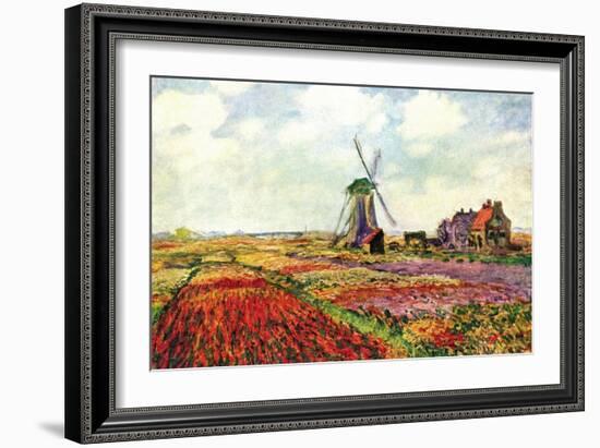 Tulips of Holland-Claude Monet-Framed Art Print