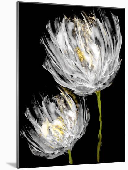 Tulips on Black II-Vanessa Austin-Mounted Art Print