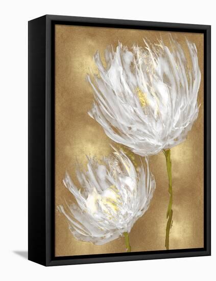 Tulips on Gold II-Vanessa Austin-Framed Stretched Canvas