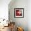 Tulips on Red-Ann Parr-Framed Giclee Print displayed on a wall