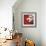 Tulips on Red-Ann Parr-Framed Giclee Print displayed on a wall