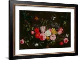 Tulips, Peonies and Butterflies-Jan Van, The Elder Kessel-Framed Giclee Print