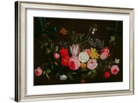 Tulips, Peonies and Butterflies-Jan Van, The Elder Kessel-Framed Giclee Print