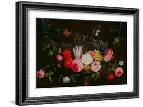 Tulips, Peonies and Butterflies-Jan Van, The Elder Kessel-Framed Giclee Print