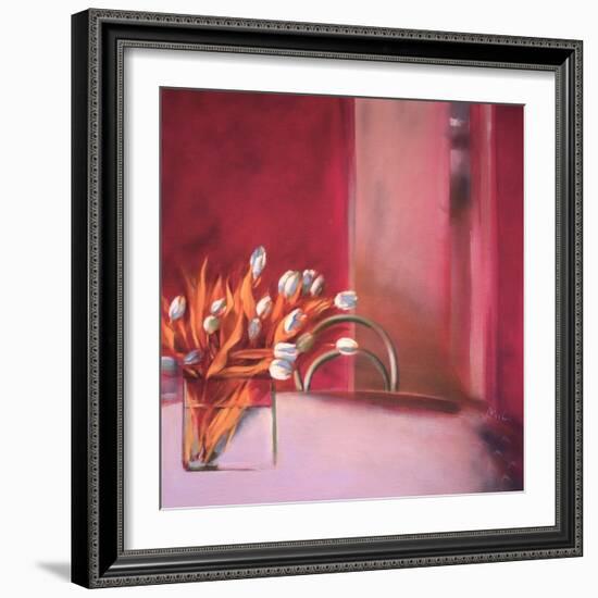 Tulips Pink-Mark Van Crombrugge-Framed Art Print