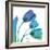 Tulips Turq Blue-Albert Koetsier-Framed Art Print