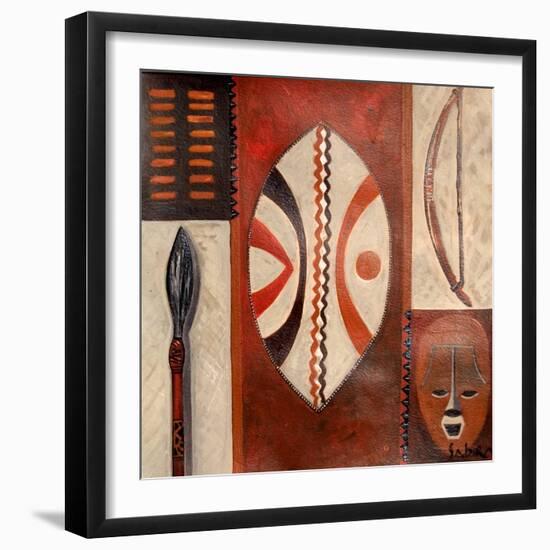 Tulivu, 2007-Sabira Manek-Framed Giclee Print