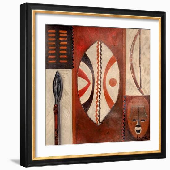 Tulivu, 2007-Sabira Manek-Framed Giclee Print