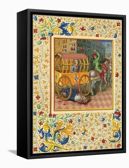 Tullia Crushes Father-Jean Fouquet-Framed Stretched Canvas