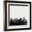 Tulsa City Skyline - Black-NaxArt-Framed Art Print