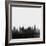 Tulsa City Skyline - Black-NaxArt-Framed Art Print